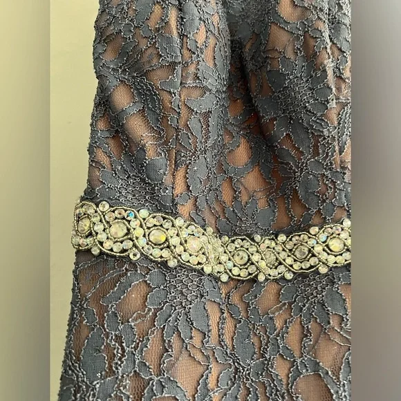 Women’s Lace open back Prom Dress City Studio Size 7 Blue - Picture 3 of 8